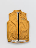 Cycling Out Loud unisex gold cycling vest/gilet, zipper detail, women's fit