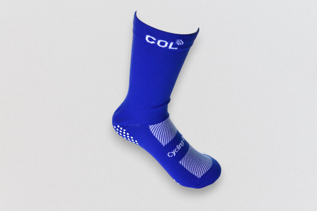 Blue Compression Cycling Socks
