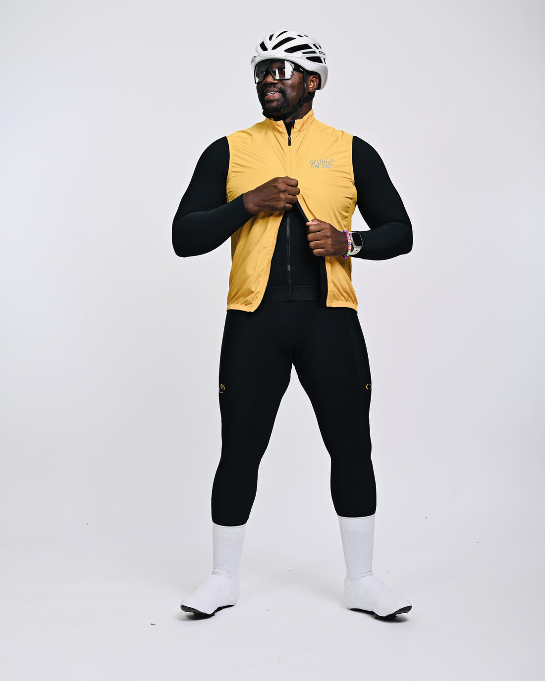 Men's Gold Cycling Vest/Gilet