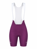 Cycling Out Loud Women's Quick-Dry Bordeaux seamless cycling bibs, front view