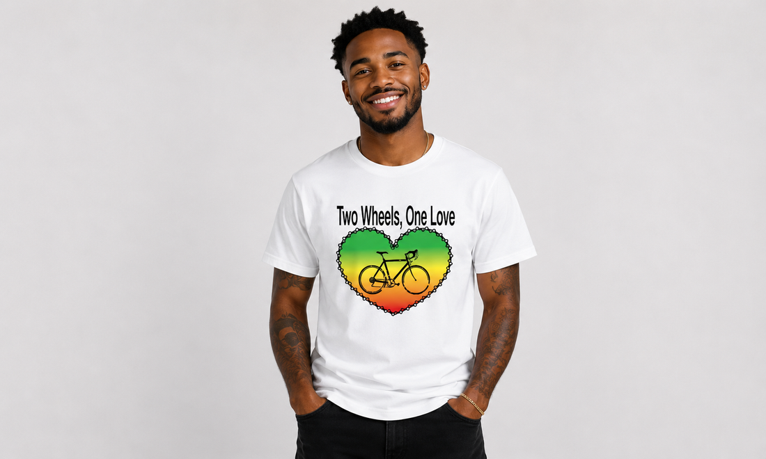Two Wheels One Love T-Shirt - White