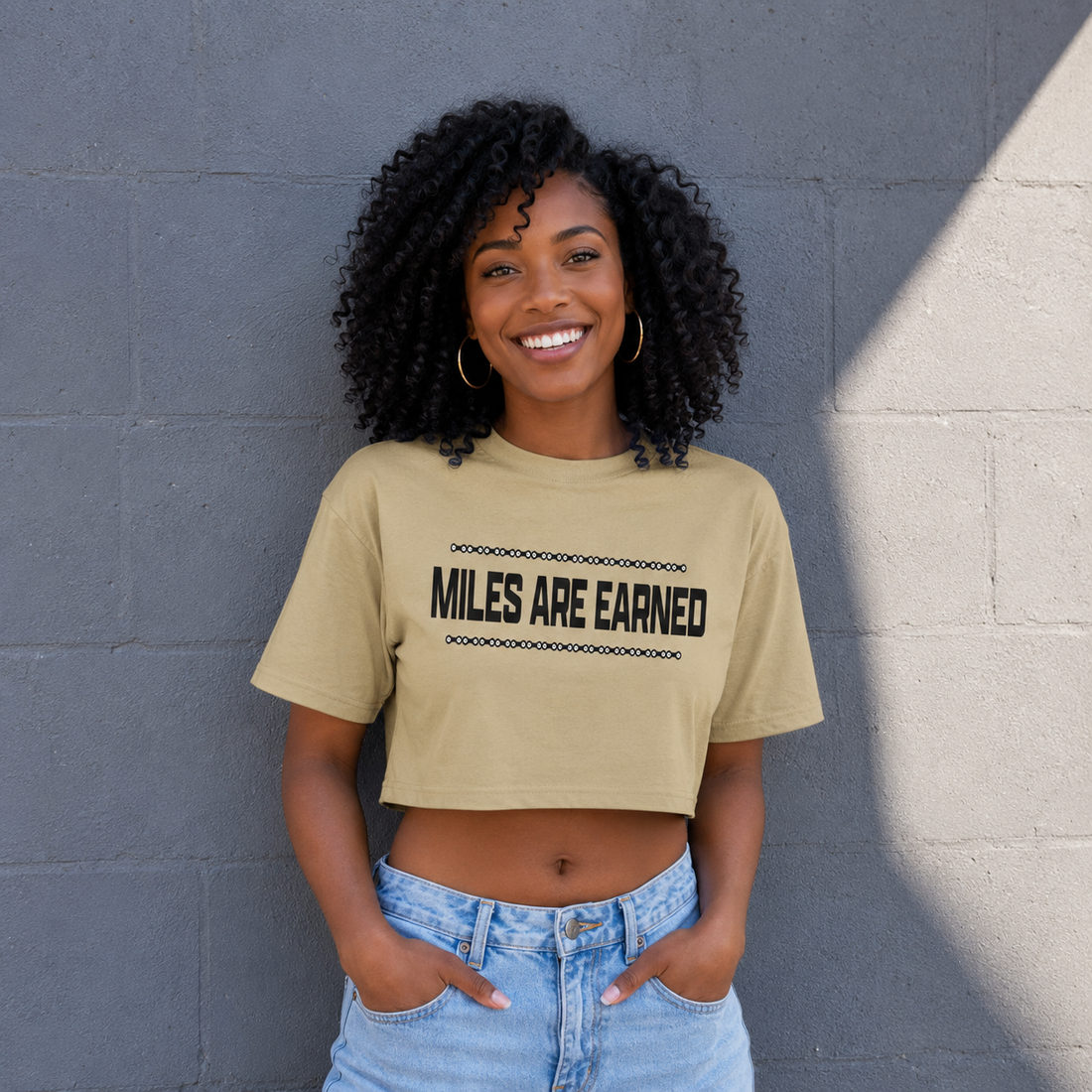 Crop Miles Are Earned T-Shirt - Wheat