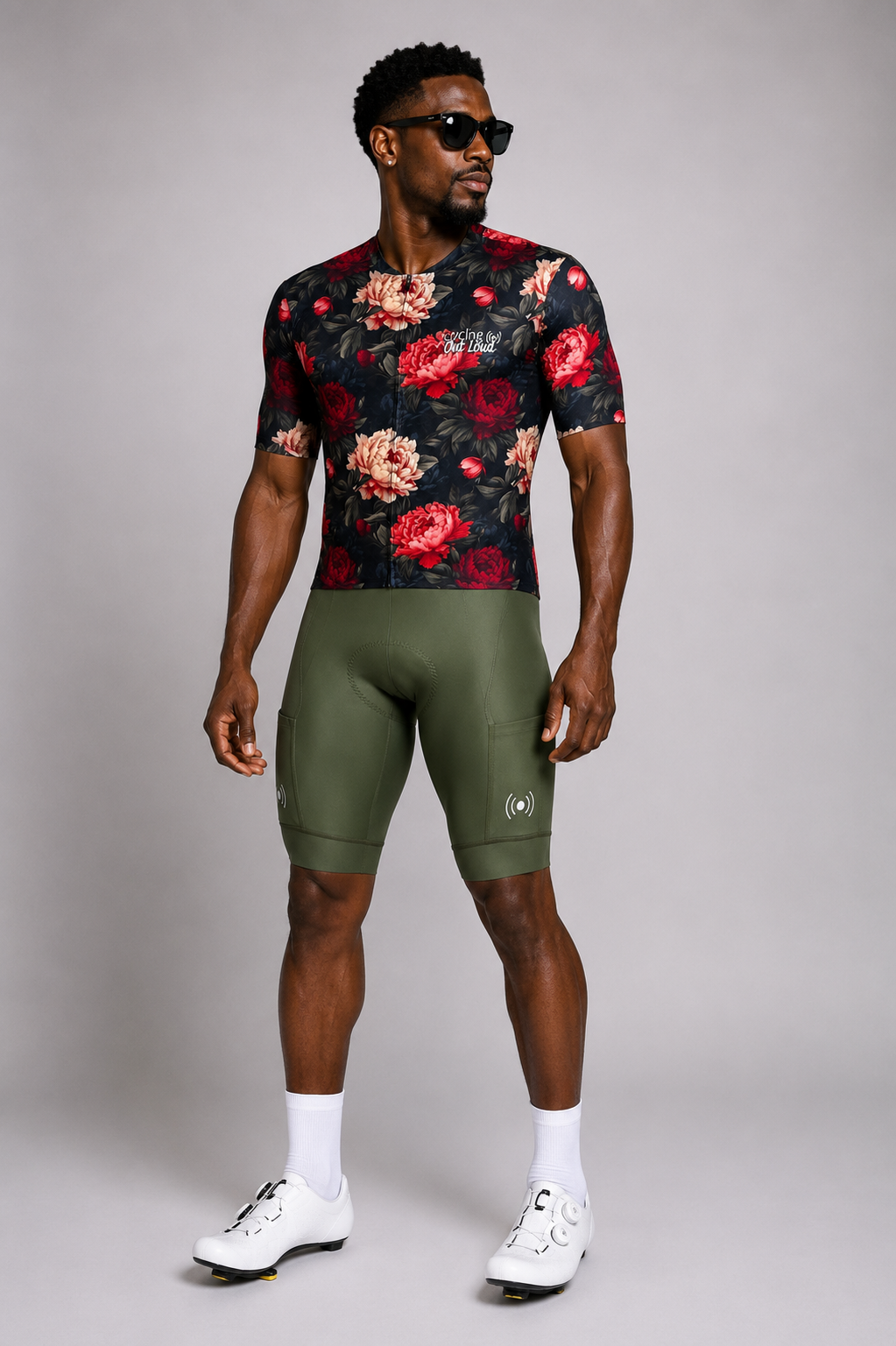 Men's Elite Olive Cargo Cycling Bibs
