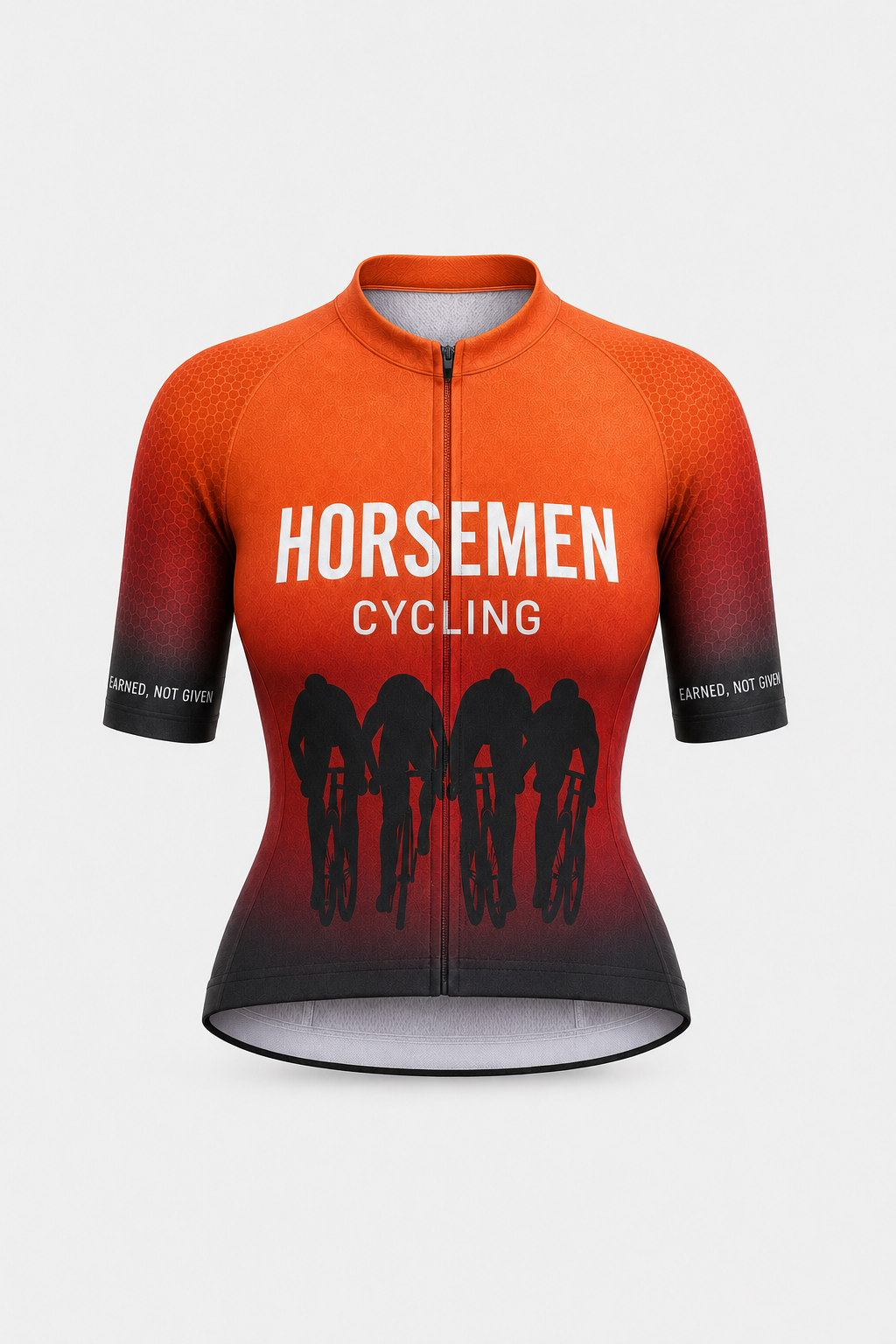 Cycling Out Loud Custom Horsemen Cycling women's jersey, front view