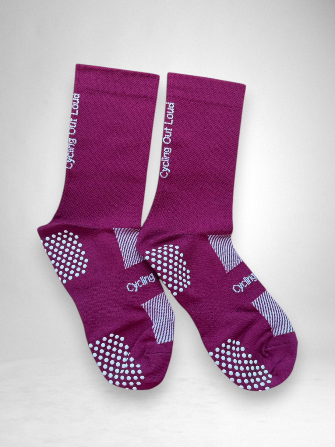 Bordeaux Compression Cycling Socks