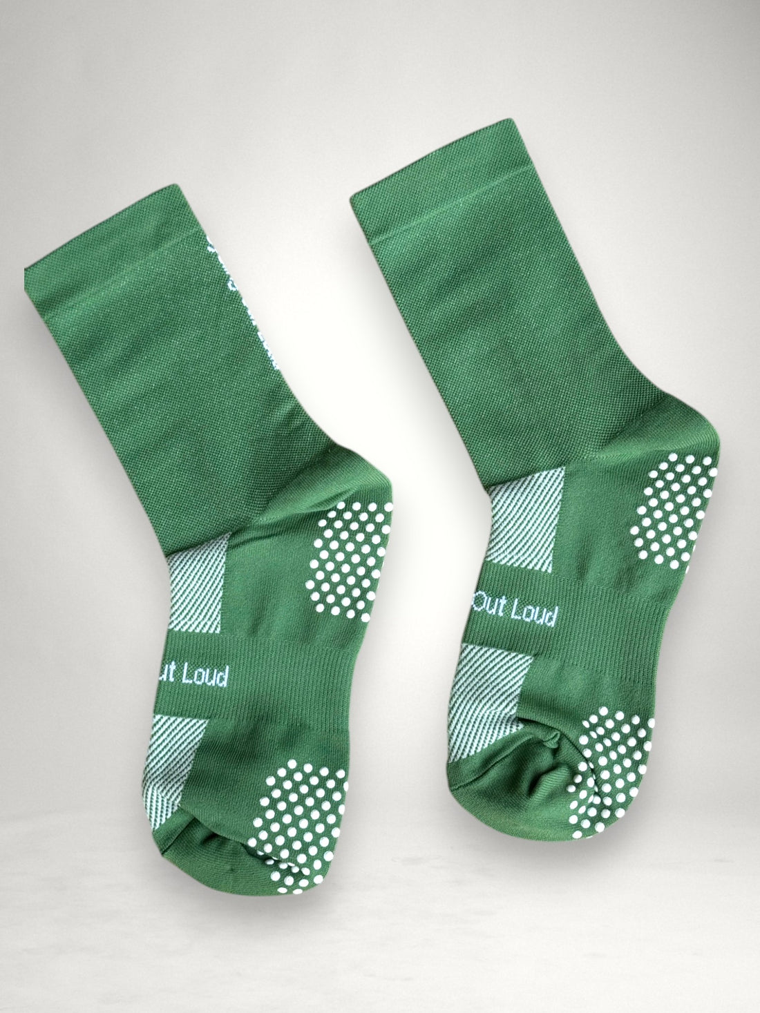 Sage Green Compression Cycling Socks