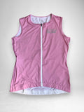 Cycling Out Loud Women's Rose Pink sleeveless jersey, back view