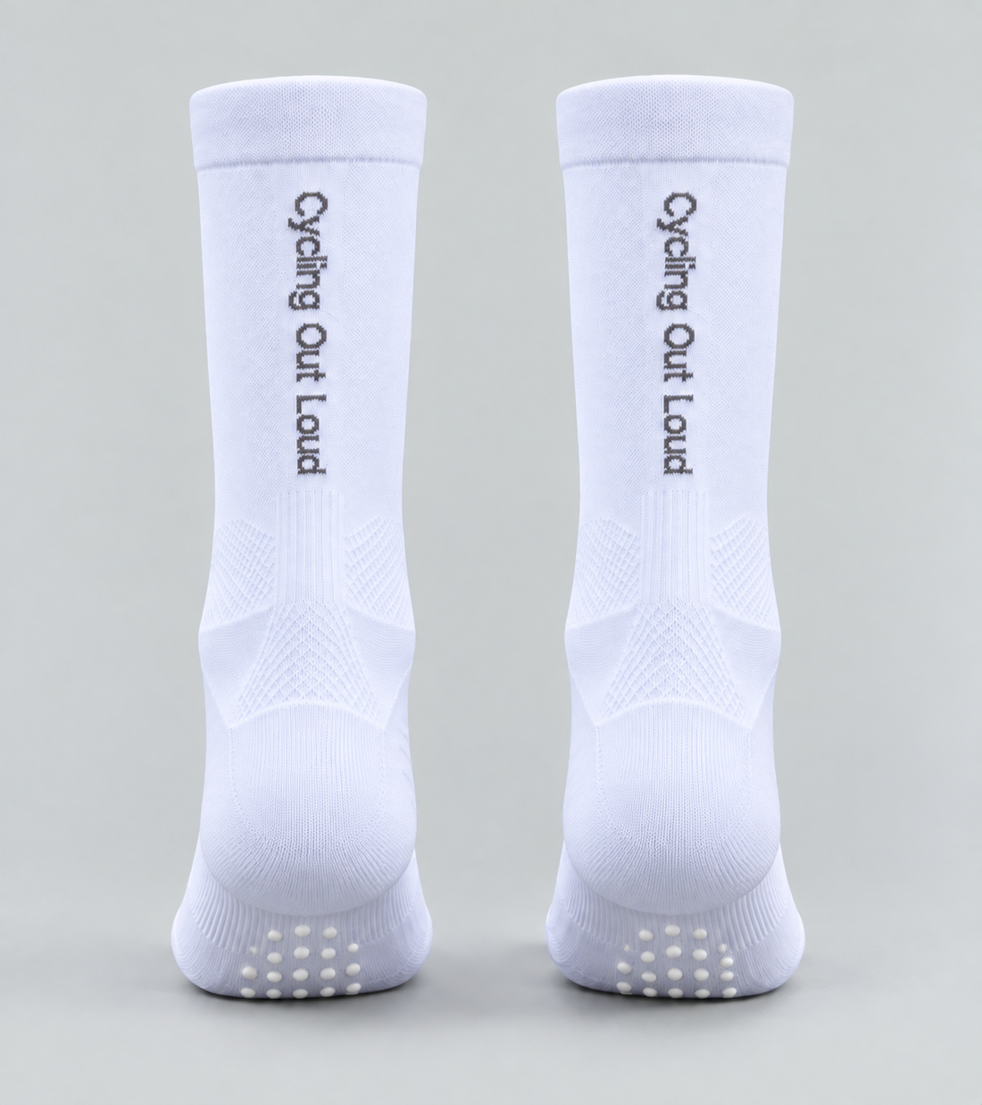 Fresh & Clean White Compression Cycling Socks