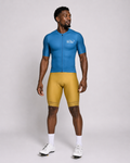 Cycling Out Loud Men's Majestic Blue cycling jersey, back view